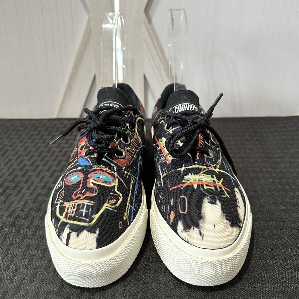 Limited Edition Converse X Basquiat Skid Grip Low Top Sneakers - Picture 7 of 13